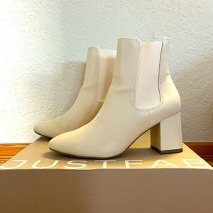JustFab Amelia Block Heel Booties